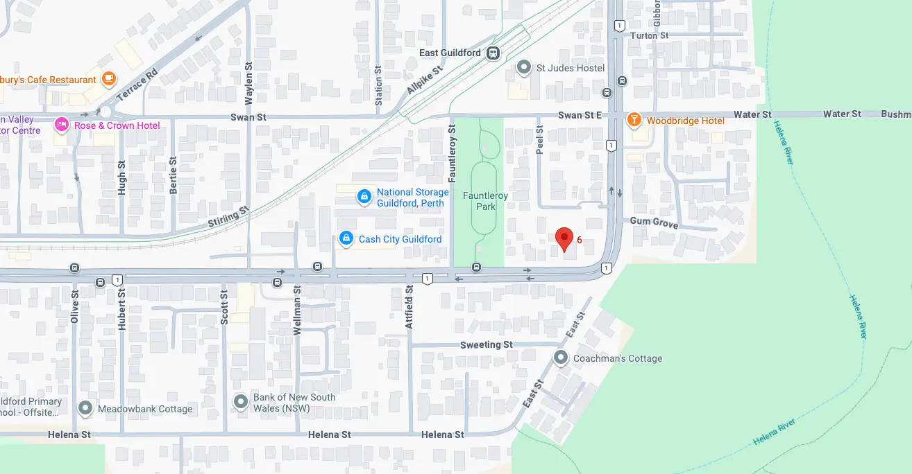 Guildford church map